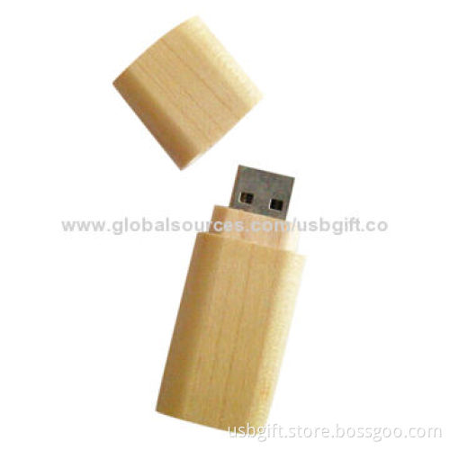 Good-quality USB Stick, Wooden Material, 8GB, Promotional Gift